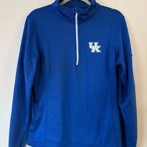 Columbia Blue Quarter-Zip Women's Top